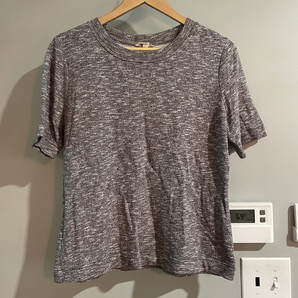 Duluth Trading Top Knit Pullover Short‎ Sleeve Crew Neck Shirt Womens Medium